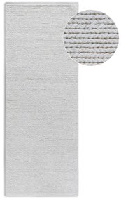 Biały wełniany chodnik tkany ręcznie 80x200 cm Francois – Villeroy&amp;Boch