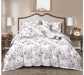 PrzytulneMieszkanie.pl PrzytulneMieszkanie.pl Pościel z mikrofibry FLORANY białe Rozmiar pościeli: 2 szt 70 x 90 cm | 200 x 220 cm