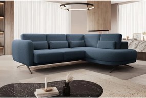 Narożnik ILUSIO L z elektryczną regulacją w tkaninie Now Or Never 77 WERSAL