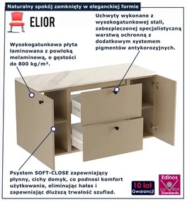 Szafka łazienkowa pod umywalkę cappuccino 120 cm S2-C42