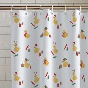 Zasłona prysznicowa 180x180 cm Christmas Quacker – Catherine Lansfield