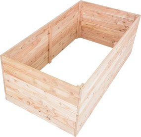 PREMIUM MODŘÍN Podwyższana grządka 135 x 70 x 50 cm, drewnia