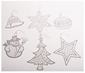 Tekstylne ozdoby świąteczne zestaw 6 szt. 11 cm Knit – Dakls