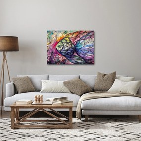Obraz - Kolorowa rybka (70x50 cm)