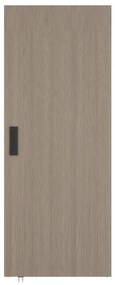 Drzwi przesuwne z drewna i MDF z niewidoczną szyną - Jasny dąb - 83 x 210 cm - BOCAZI