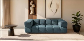 Stylowa sofa 3-osobowa z niebieskim aksamitem ALVERO 240cm - Premiumowy design i komfort