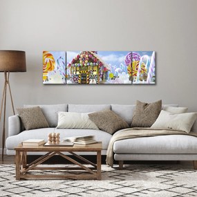 Obraz - Chatka z piernika (170x50 cm)