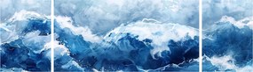 Obraz - Ilustracja przedstawiająca morze (170x50 cm)