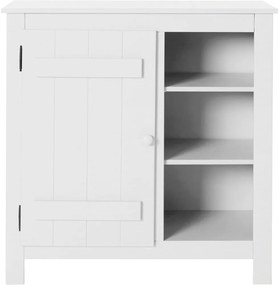 Biała szafka z litego drewna sosnowego 90x90 cm Bertram – Støraa