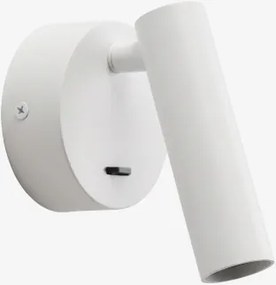 Regulowane Kinkiet Led Z Aluminium Keyne Biała - Sklum