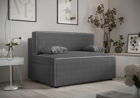 Ciemnoszara sztruksowa sofa rozkładana T7-A38