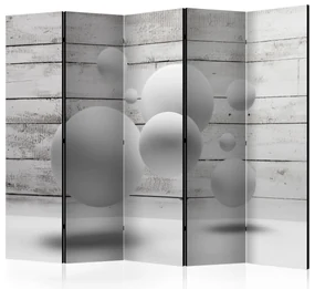 Parawan akustyczny 3D 225x172 cm 5-częściowy czarny ARTGEIST B