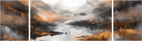 Obraz - Malowanie górskich krajobrazów (170x50 cm)