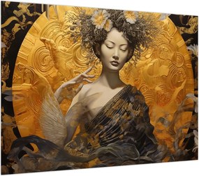 Obraz na szkle - Japonka (70x50 cm)