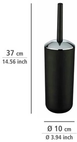 Pojemnik na szczotkę BRASIL BLACK + szczotka WC, WENKO
