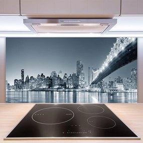 Szkło do Kuchni na Ścianę Panorama Nowoczesnego Mostu
