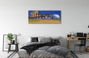 Obraz drukowany na płótnie Koloseum w Blasku Zachodzącego Słońca