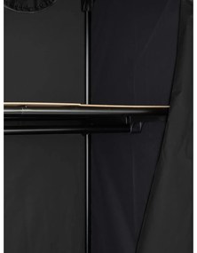 Czarna szafka materiałowa Wenko, 160x50x75 cm