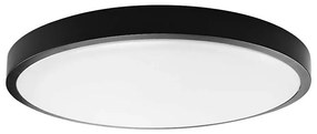 LED sufitowa lampa łazienkowa 24W 230V IP44 3000K pr. 29 cm czarna