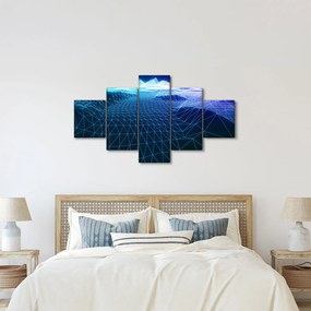 Obraz - Góry w modelu komputerowym (125x70 cm)