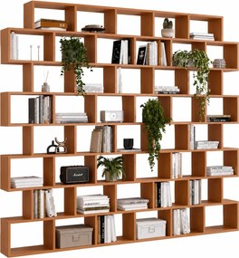 Bardzo duży nowoczesny regał biblioteczka olcha M5-W44