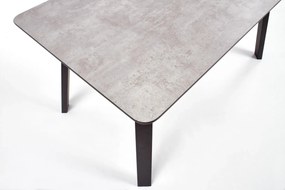 Stół HALIFAX 160x90 beton/czarny HALMAR