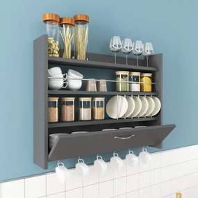 Półka kuchenna Knott Anthracite