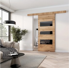 MINIO go for it, Drzwi przesuwne wewnętrzne CLEAN C 106 cm  w kolorze dąb wotan