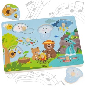 Viga puzzle dźwiękowe odkrywamy naturę