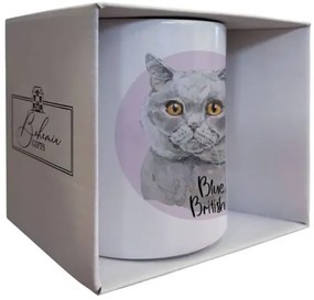 Bohemia Gifts Ceramiczny kubek - Blue British, 350ml