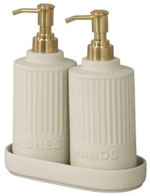 Zestaw dozowników z podstawką HEIDI, 2 x 550 ml