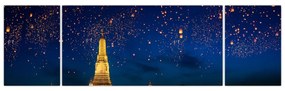Obraz - Lampiony szczęścia, Bangkok (170x50 cm)