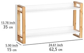 Bambusowy regał ścienny Wenko Finja, szer. 62,5 cm