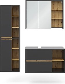Zestaw mebli łazienkowych antracyt 60x45x100 viola