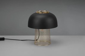 Metalowa lampa stołowa w kolorze matowej czerni (wysokość 28 cm) Punch – Reality