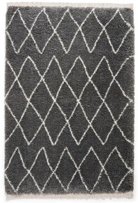 Ciemnoszary dywan 200x290 cm Boho – Think Rugs