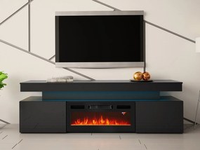 Szafka RTV z kominkiem Lestirola EF 2D 190