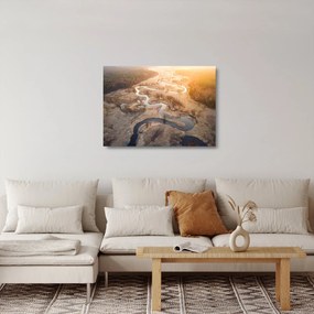 Obraz na szkle - Świt nad meandrami (70x50 cm)