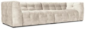 Beżowa aksamitna sofa Windsor &amp; Co Sofas Vesta, 280 cm