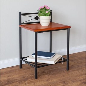 Szafka nocna 64x45x35 cm czarna