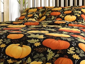 PrzytulneMieszkanie.pl PrzytulneMieszkanie.pl Pościel z mikrofibry ORANGE PUMPKINS kolorowy Rozmiar pościeli: 2 szt 70 x 90 cm | 200 x 220 cm