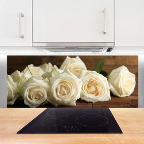 Panel Szklany Klasyczne Czerwone Róże