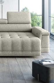 Narożnik CAMPO S z elektryczną regulacją siedziska Lewostronny w tkaninie MEMPHIS 04 WERSAL