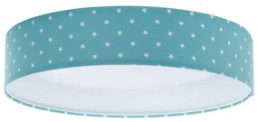 LED Plafon GALAXY KIDS LED/24W/230V stars turkusowy/białe