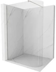 Mexen Kioto ścianka prysznicowa zaokrąglona Walk-in 130 x 200 cm, transparent 8 mm, nikiel szczotkowany - 800-130-101-97-06