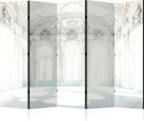 Parawan pokojowy 5-częściowy 225x172 Dwustronny dekoracyjny klasyczny glamour Biały Białe Komnaty Pałacu