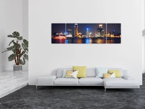 Obraz - Refleksy nocy (170x50 cm)