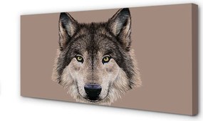 Obraz na płótnie Wilk w Stylu Malarskim