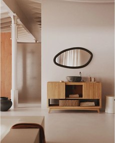 Lustro z drewnianą ramą ścienne 60x110 cm Magrit – Kave Home