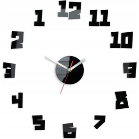 Zegar ścienny w stylu nowoczesnym akrylowy crazy clock okrągły